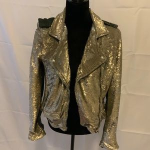 IRO SEQUINED BIKER JACKET